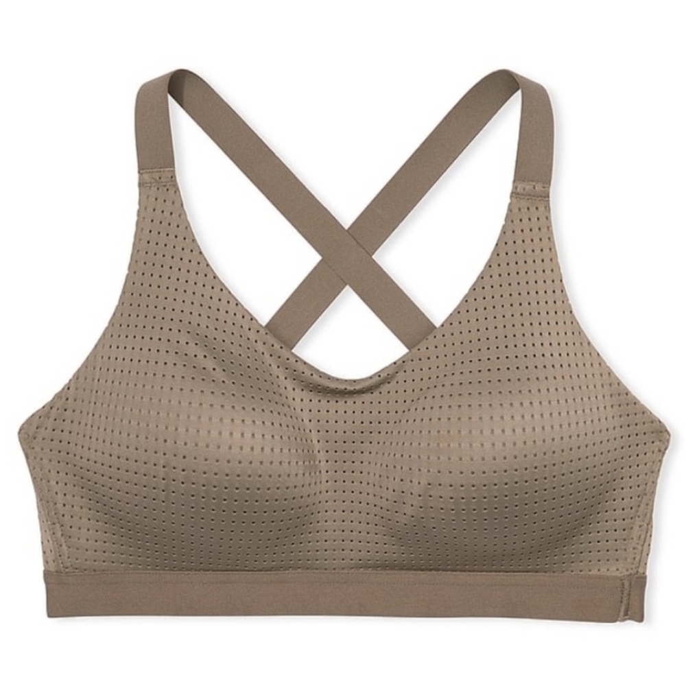 NWT Victoria's Secret Green Women's VSX Lightweight Mesh Sports Bra Size 36B